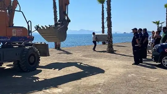 Bodrum'da sahil işgalden kurtarıldı