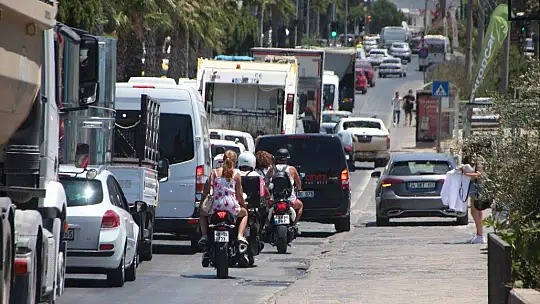 Bodrum'da trafik kaosu yaşanıyor