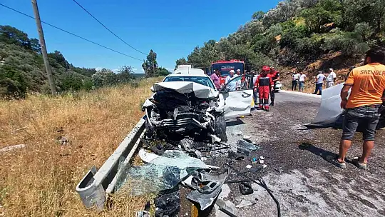 Bodrum'da trafik kazası: 1 ölü, 3 yaralı