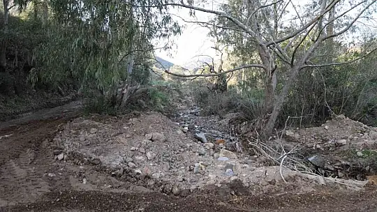 Bodrum'da yanan ormanlık alan kaçak hafriyatla doldu