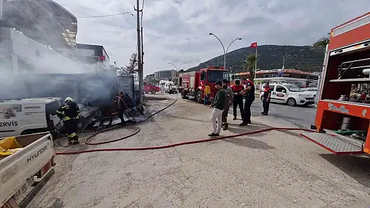 Bodrum'da yangın paniği