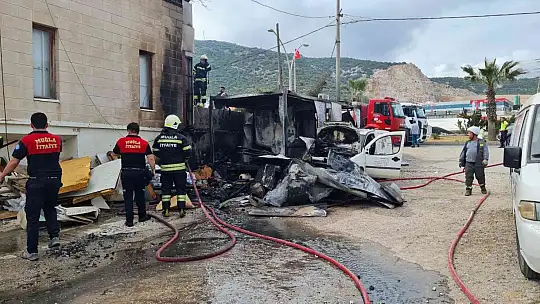 Bodrum'da yangın paniği