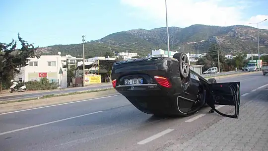 Bodrum'daki kaza güvenlik kamerasına yansıdı