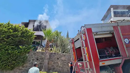 Bodrum'daki villada yangın paniği