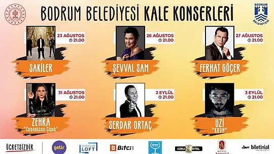 Bodrum halk konserlerine yıldız isimler yağacak