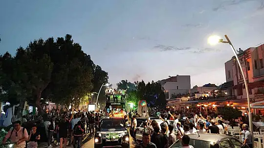 Bodrum sokakları yeşil-beyaz oldu