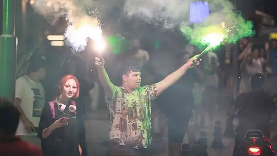 Bodrum sokakları yeşil-beyaz oldu