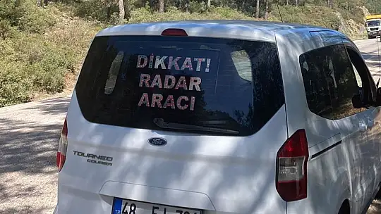 Bölge trafik ekipleri 1 saatte 30 bin lira radar cezası kesti