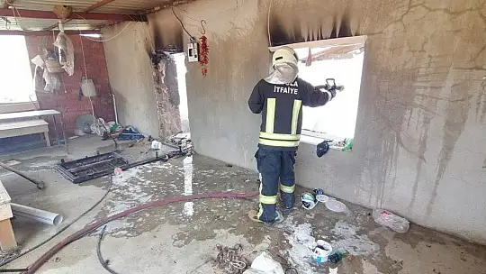 Bozdoğan'da ev yangınına Muğla itfaiyesi müdahale etti