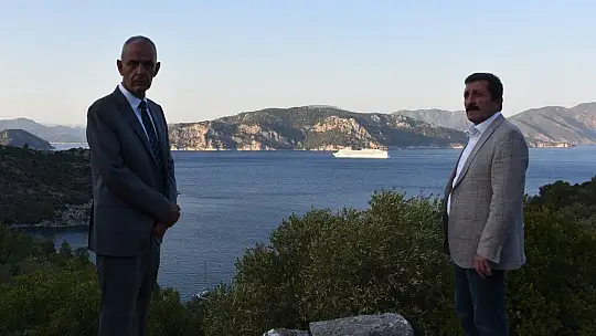 Vali Orhan Tavlı, Amos Antik Kentinde İncelemelerde Bulundu