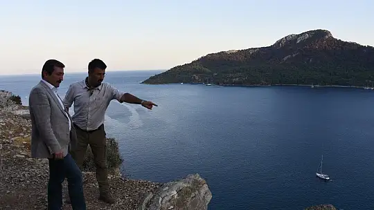 Vali Orhan Tavlı, Amos Antik Kentinde İncelemelerde Bulundu