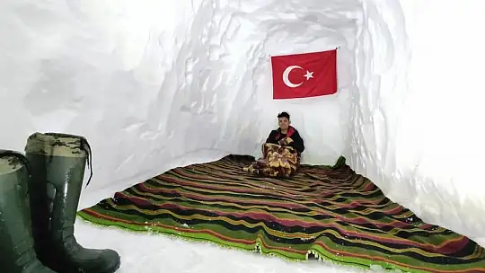 Bu kardan ev, Kutup'ta değil Muğla'da