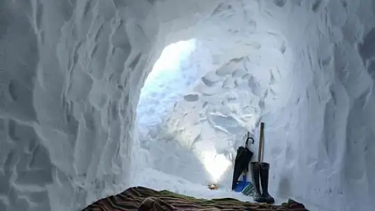 Bu kardan ev, Kutup'ta değil Muğla'da