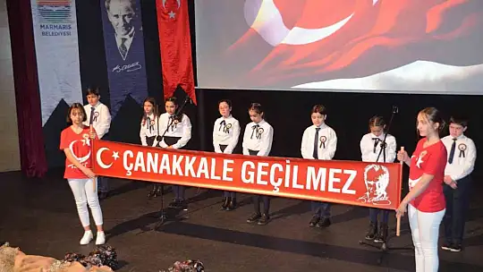 Çanakkale Zaferi Marmaris'te törenlerle kutlandı