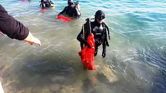 Çöpten değil denizden çıktı