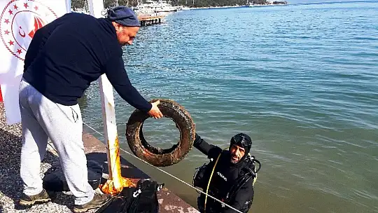Çöpten değil denizden çıktı