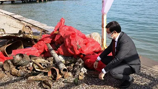 Çöpten değil denizden çıktı
