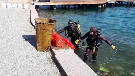 Çöpten değil denizden çıktı