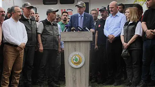 Cumhurbaşkanı Erdoğan: 'Yangın büyük oranda kontrol altına alındı'