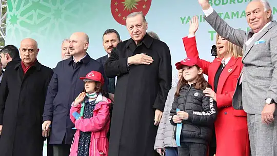 CUMHURBAŞKANI ERDOĞAN, MUĞLA'DA KONUŞTU