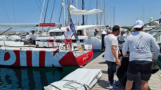 Cumhurbaşkanlığı 3. Uluslararası Yat Yarışları'nda ilk tekne Bodrum'a ulaştı