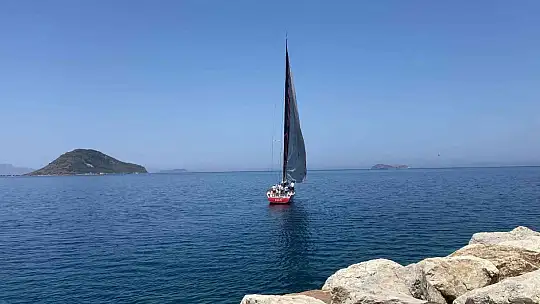Cumhurbaşkanlığı 3. Uluslararası Yat Yarışları'nda ilk tekne Bodrum'a ulaştı