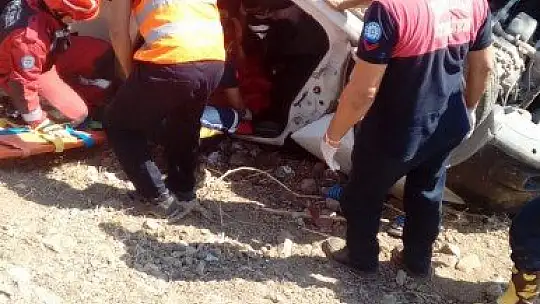 Fethiye'de otomobil takla attı: 1 yaralı