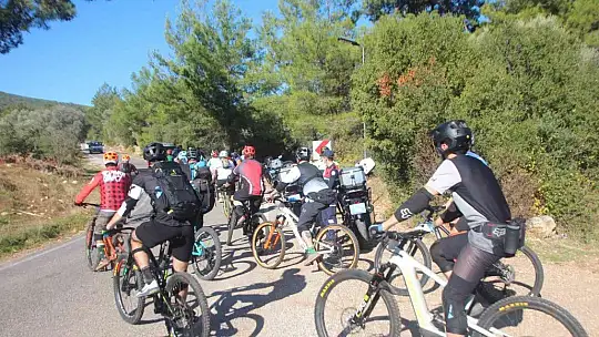 Dağ bisikletleri Bodrum'da yarıştı