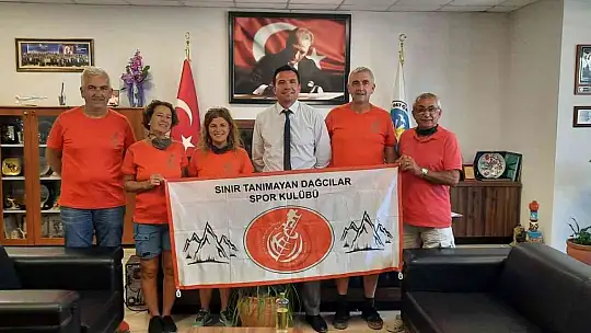 Dağcılık kulübü üyeleri Datça'da misafir edildi