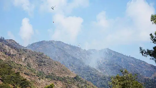 Dalaman yangını kısmen kontrol altında