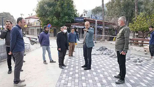 Dalyan'da kıyı kenar çalışmaları hızla ilerliyor