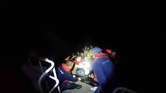 Datça'da bir gecede 60 göçmen kurtarıldı