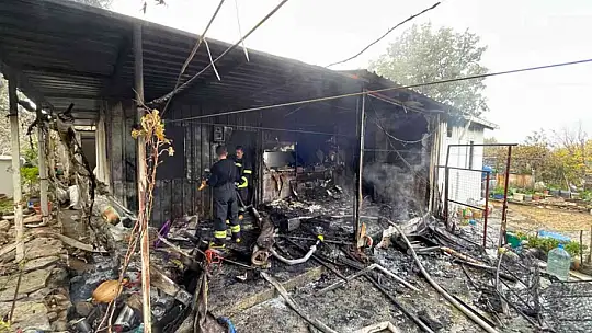 DATÇA'DA EV YANGINI