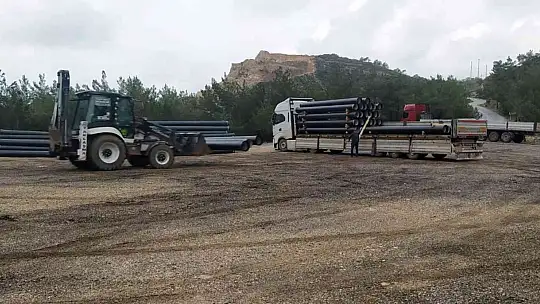 Datça'da içme suyu döşenmeye başladı