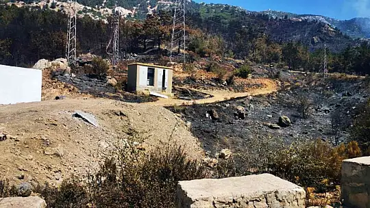 Datça yangınının çıktığı trafoda inceleme