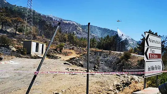 Datça yangınının çıktığı trafoda inceleme