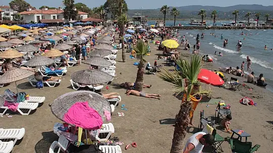 Denizi görünce virüsü unuttular