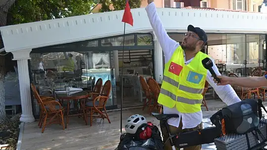 Türkiye Turuna Çıkan Kazak Bisikletçi Fethiye'de