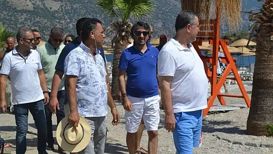 Ölüdeniz Kumburnu Plajı'na Başkanlardan 'Hayırlı Olsun' Ziyareti