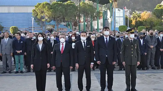Fethiye'de Atatürk saygı ile anıldı