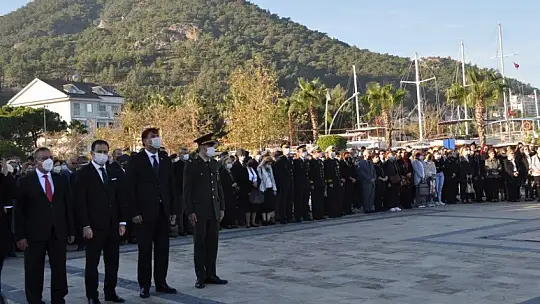 Fethiye'de Atatürk saygı ile anıldı