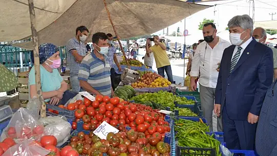 Milletvekili Ergun üretici pazarını ziyaret etti