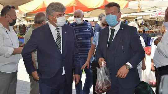 Milletvekili Ergun üretici pazarını ziyaret etti