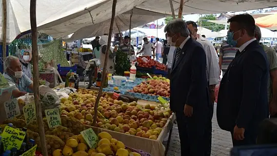 Milletvekili Ergun üretici pazarını ziyaret etti