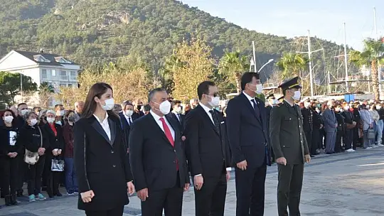 Fethiye'de Atatürk saygı ile anıldı