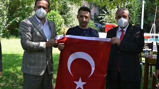 Kaymakam Fırat'tan, 15 Temmuz Gazisi Aybey'e ziyaret