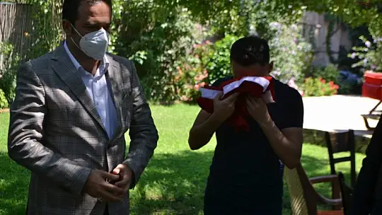 Kaymakam Fırat'tan, 15 Temmuz Gazisi Aybey'e ziyaret