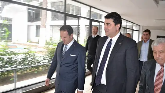 Başkan Karaca'dan DP Genel Başkanı'na karşılama töreni