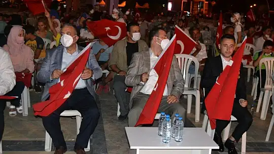 Gazi Aybey, 'Şehitlerimizin, gazilerimizin kanıyla buradayız'