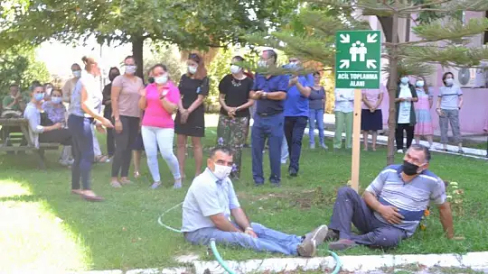 Fethiye ASMK Meslek Yüksekokulunda Gerçeği Aratmayan Yangın Tatbikatı Gerçekleştirildi